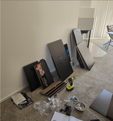 Arcade Cabinet Assembly - Before