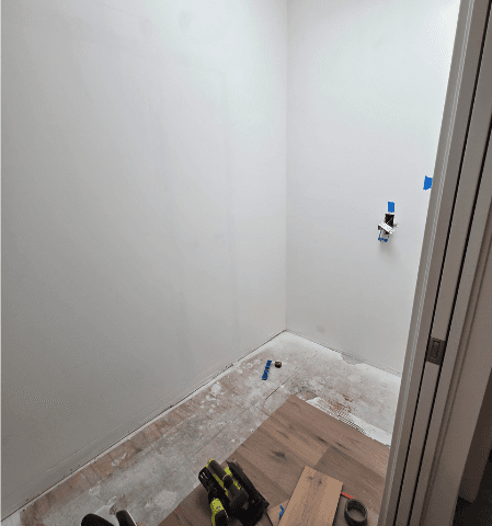 Closet Flooring Upgrade - Before