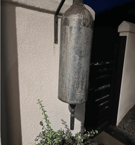 Antique Metal Bell Restoration - Before