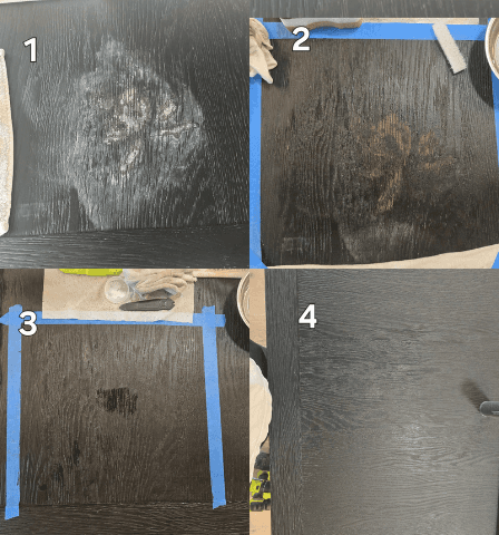 Table & Cabinet Surface Restoration - Before